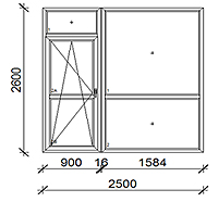 250x260 cm
