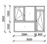 300x250 cm